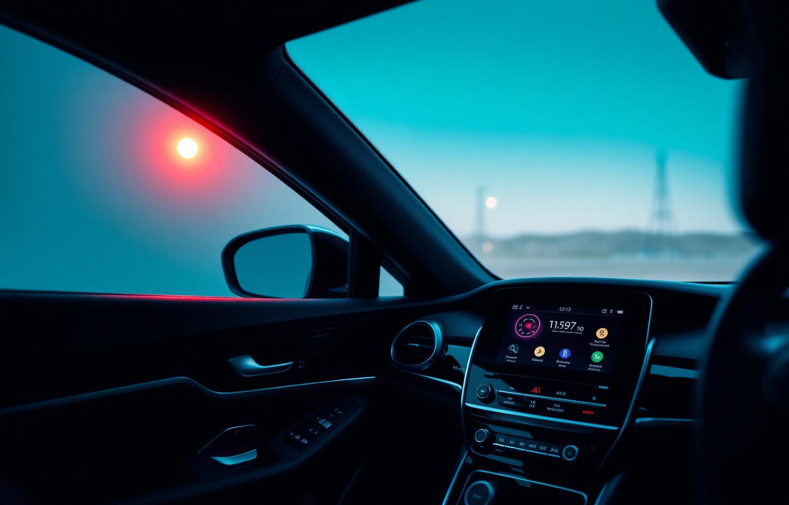 Interior automotivo premium